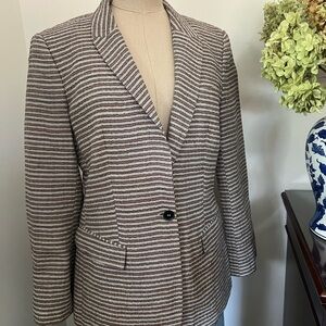 BURBERRY Prorsum Cotton Silk Seersucker Blazer, IT 44